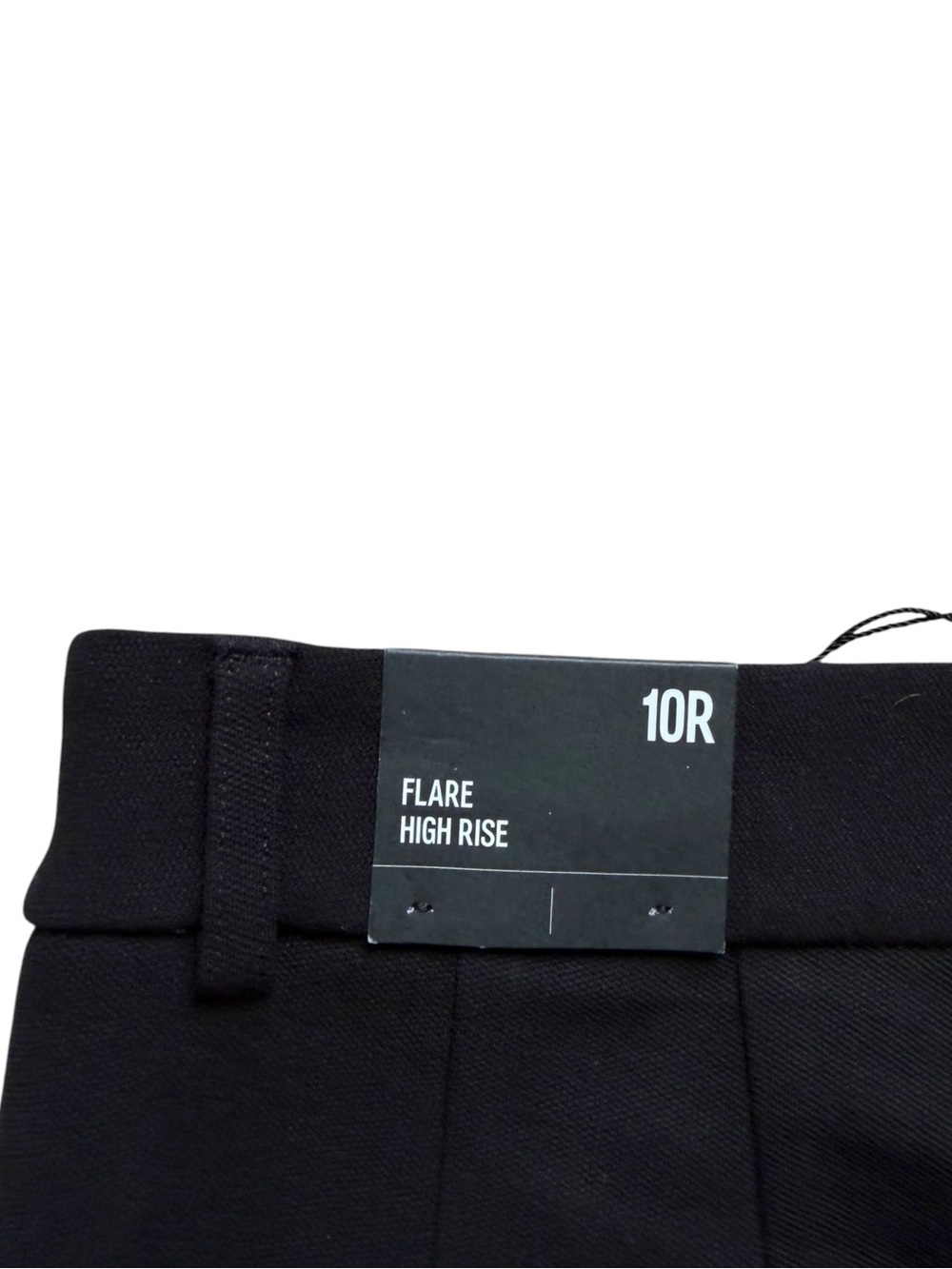 Express Womens 10 High Rise Flare Stretch Dress Pants Black Trouser Workwear NWT - Picture 6 of 8
